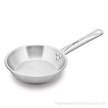 Stainless steel frypan, encapsulated bottom